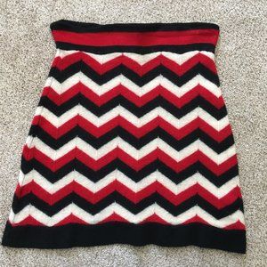 Milly knitted red/black/white MINI mini skirt!